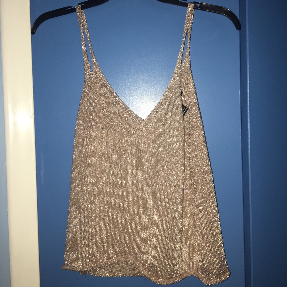 ❗️SOLD ❗️Rose Gold Crop Top - Picture 1 of 1